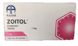 Anastrozol 1 mg con 28 tabletas Genérica