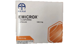 Ciclosporina 100 mg Caja con 50 capsulas