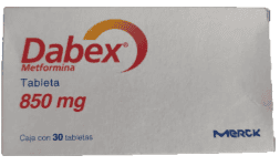 Metformina 850 mg Caja con 30 tabletas Costo