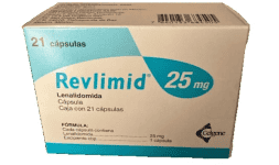Lenalodimida 25 mg Caja con 21 tabletas para tratamiento de linfoma