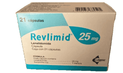 Lenalodimida 25 mg Caja con 21 tabletas para tratamiento de anemia