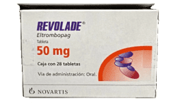Eltrombopag 50 mg con 28 tabletas en México