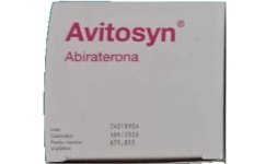 Abiraterona 500 mg Caja con 60 tabletas en México