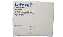 Fulvestrant 250 mg/ 5 ml Jeringa prellenada para tratamiento del cáncer de mama