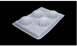 Laminas plásticas termoformadas para gelatina y repostería