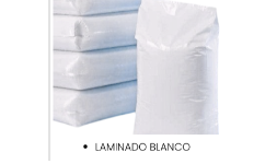 Costales de rafia laminados blancos
