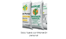 Costales impresos personalizados para el empaque de azúcar