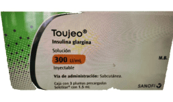 Insulina Glargina 300 u/ml Caja con 3 jeringas prellenadas Venta de