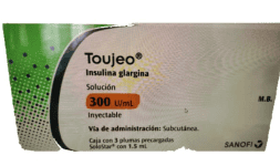 Insulina Glargina 300 u/ml Caja con 3 jeringas prellenadas Precio