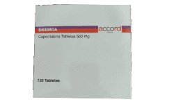Capecitabina 500 mg Caja con 120 tabletas Genérico