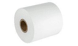 Papel higiénico blanco en rollo