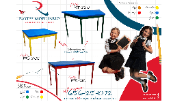 Mobiliario escolar, Silleria, Pupitres, Mesas de trabajo, Escritorios, pizarrones, etc