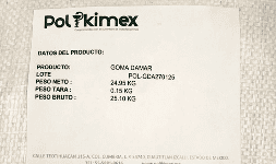 Goma damar En saco Polikimex