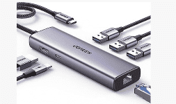 Adaptador USB HUB C 6 en 1 Docking Revodok
