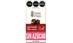 Chocolate 70% cacao sin azúcar