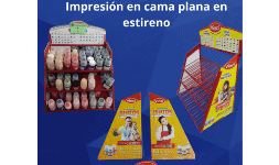 Exhibidores de varios materiales como metal