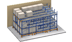 Almacenaje de mercancía Rack de Flujo