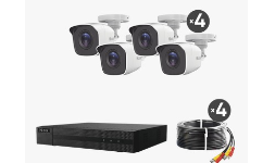 Cámaras de video cctv Kit turboHD 1080p DVR 4 canales