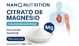 Citrato de magnesio en polvo soluble