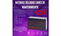 Baterias de Acido Plomo HR1234W 12V 9AH CSB Battery