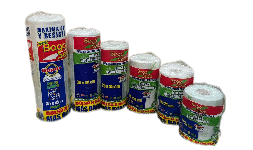 Bolsa en rollo poliseda para comercio