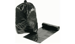 Bolsa negra material reciclado para residuos