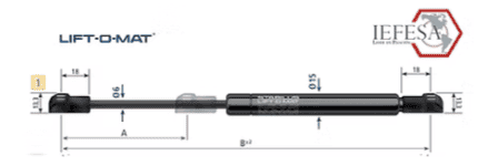 Amortiguadores Industriales 6217RS de 900N