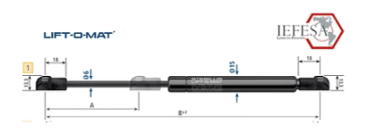 Amortiguadores Industriales 2674NR de 1150N