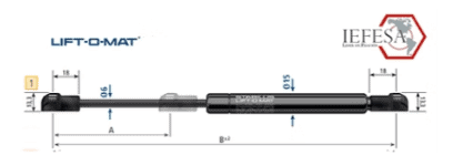 Amortiguadores Industriales 380534 de 1400N