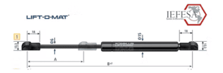Amortiguadores Industriales 753025 de 900N