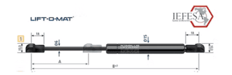 Amortiguadores Industriales 2687NX de 300N