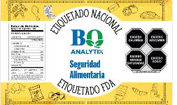 Etiquetado nutrimental exportación y nacional