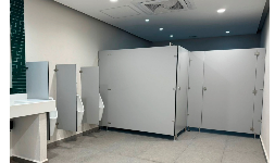 Mamparas para sanitarios de laminado compacto