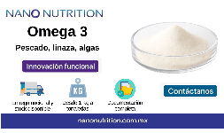 Aceite omega 3 polvo en México