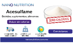 Acesulfame Polvo para Edulcorante para alimentos