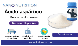 Acido aspartico en polvo para alimentos