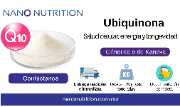 Coenzima Q10 en polvo para suplementos