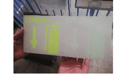 Tintas para serigrafia fotoluminiscentes secado al aire