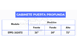 Estantes de carga pesada puerta profunda EPP2-362472