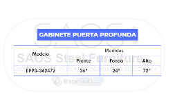Estantes de carga pesada puerta profunda EPP3-362472