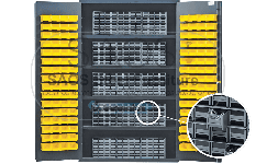 Estantes de carga pesada puerta al ras con cajones EURCC482478