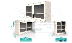 Estantes de laboratorio Vitrina de Colgar Puertas Cristal Enmarcado 712AT Alpha Tech