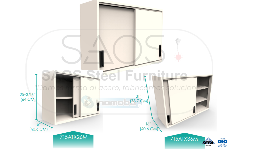 Estantes de laboratorio Vitrina de Colgar Puertas Sólidas Corredizas 715AT Alpha Tech