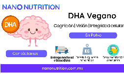 Acido docosahexaenoico (DHA) vegano en polvo para cápsulas