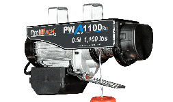 Polipasto eléctrico Prowinch 500 kg 110V 60Hz Cable de acero 11.5 m Inalámbrico