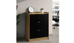 Archiveros Horizontal Fijo con 3 gavetas