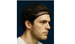 Redes para cabello de poliéster color negro