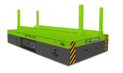 Carro transportador con plataforma y lona para bobinas