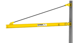 Brazos de carga con tirante marca Gorbel