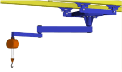 Brazos de carga articulados suspendidos marca Gorbel